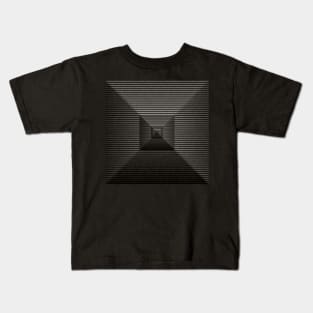 Sacred Geometry 3D Fantasy Pyramid Architecture Kids T-Shirt